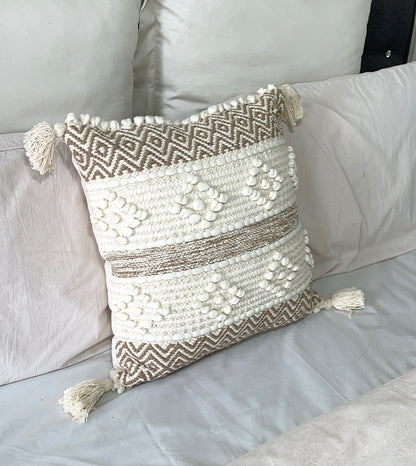 Boho Cotton Tufted Handmade Cushion Covers- 45cm