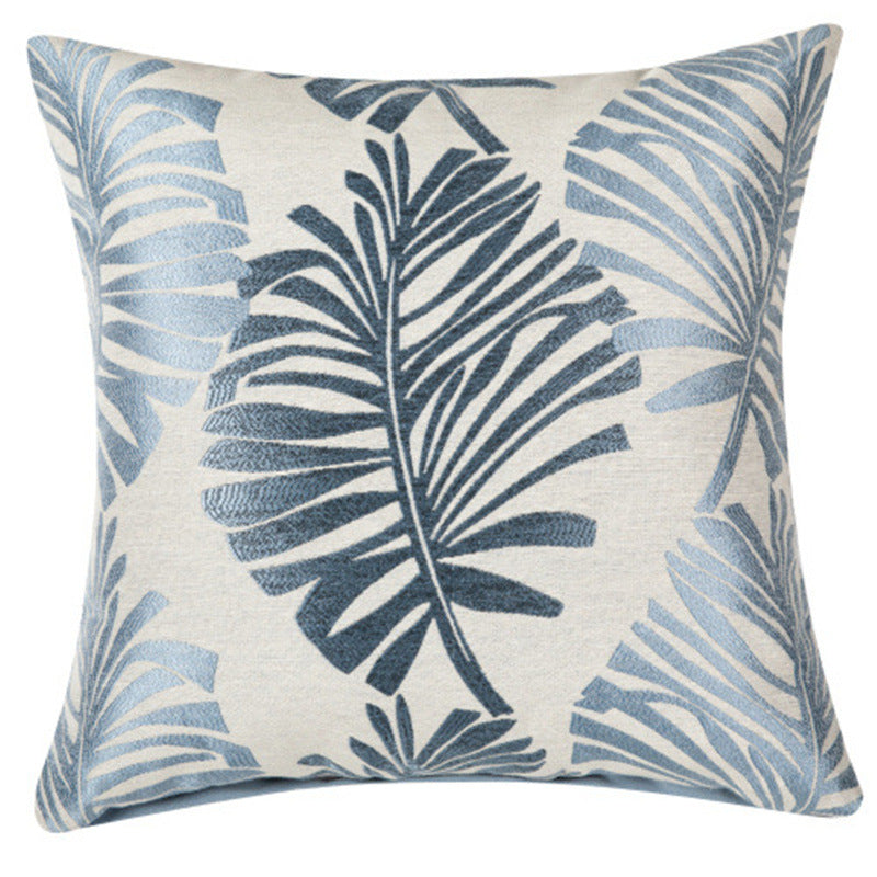 Leaf Linen Printed Home Decoration Cushion Cover