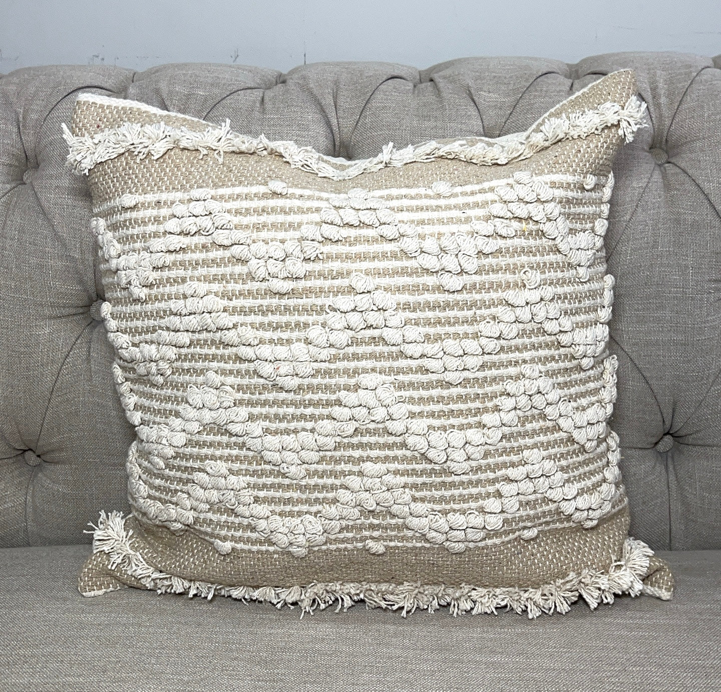 Boho Cotton Tufted Handmade Cushion Covers- 45cm