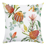 Tropical Flower Bird Printed Super Soft Pillowcase Cushion Cover