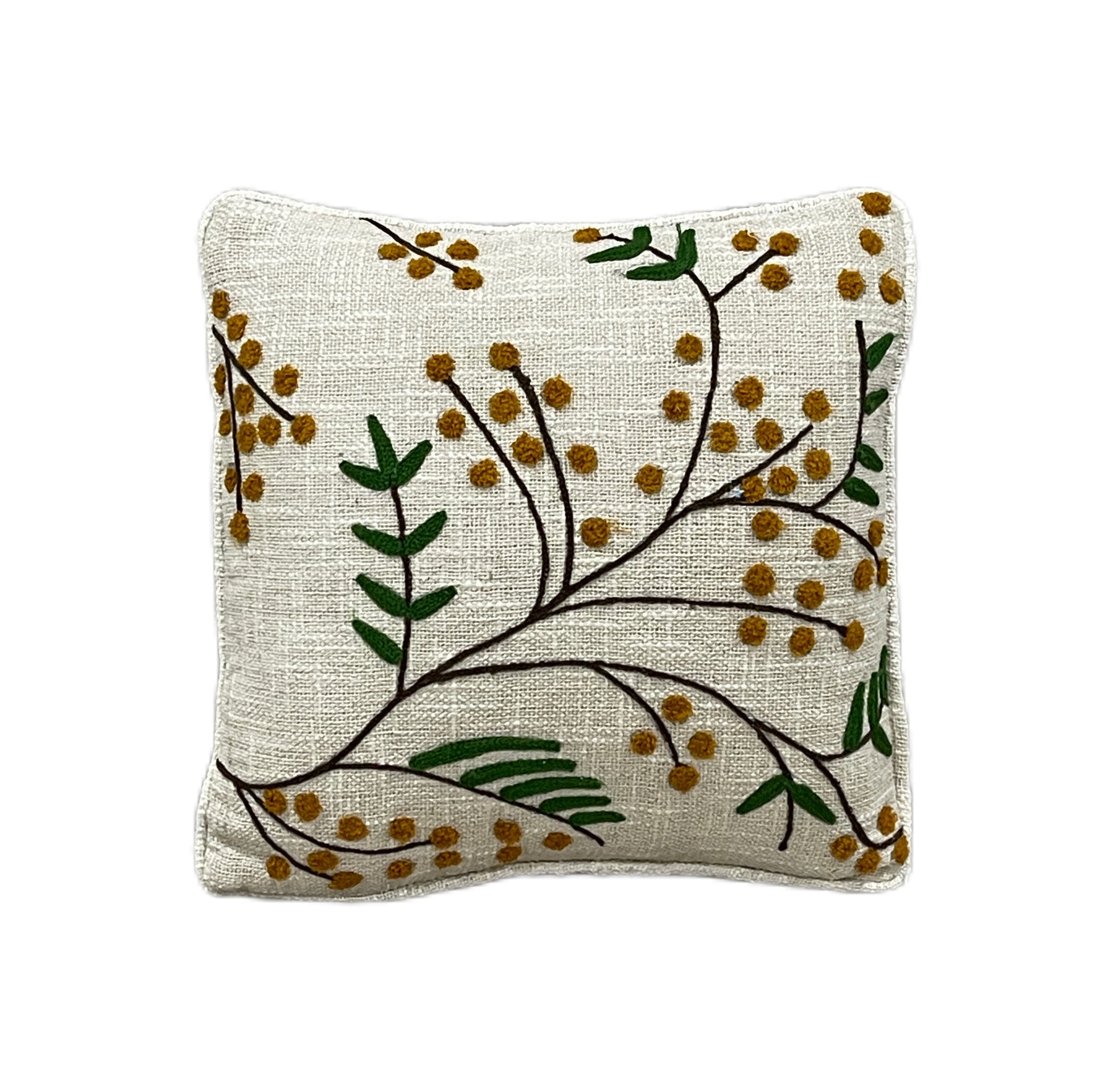 Geometrical Floral Boho Cotton Tufted Cushion Cover - Adore India   