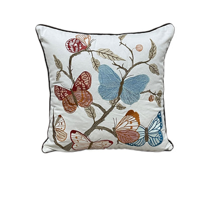 Geometrical Floral Boho Cotton Tufted Cushion Cover - Adore India   