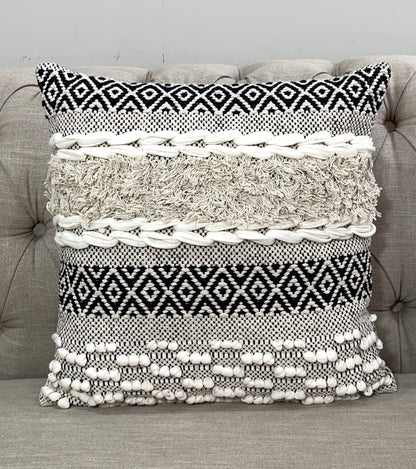 Boho Cotton Tufted Handmade Cushion Covers- 45cm