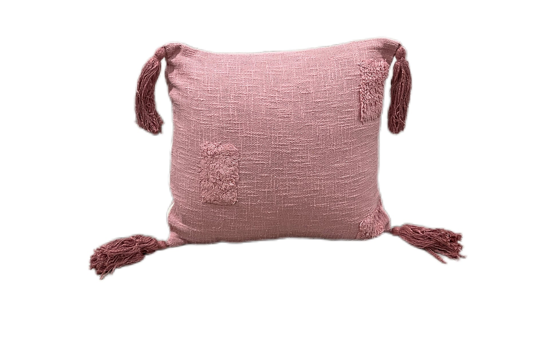 Beautiful Boho Cotton Tufted Cushion Cover - 40cm - Adore India   