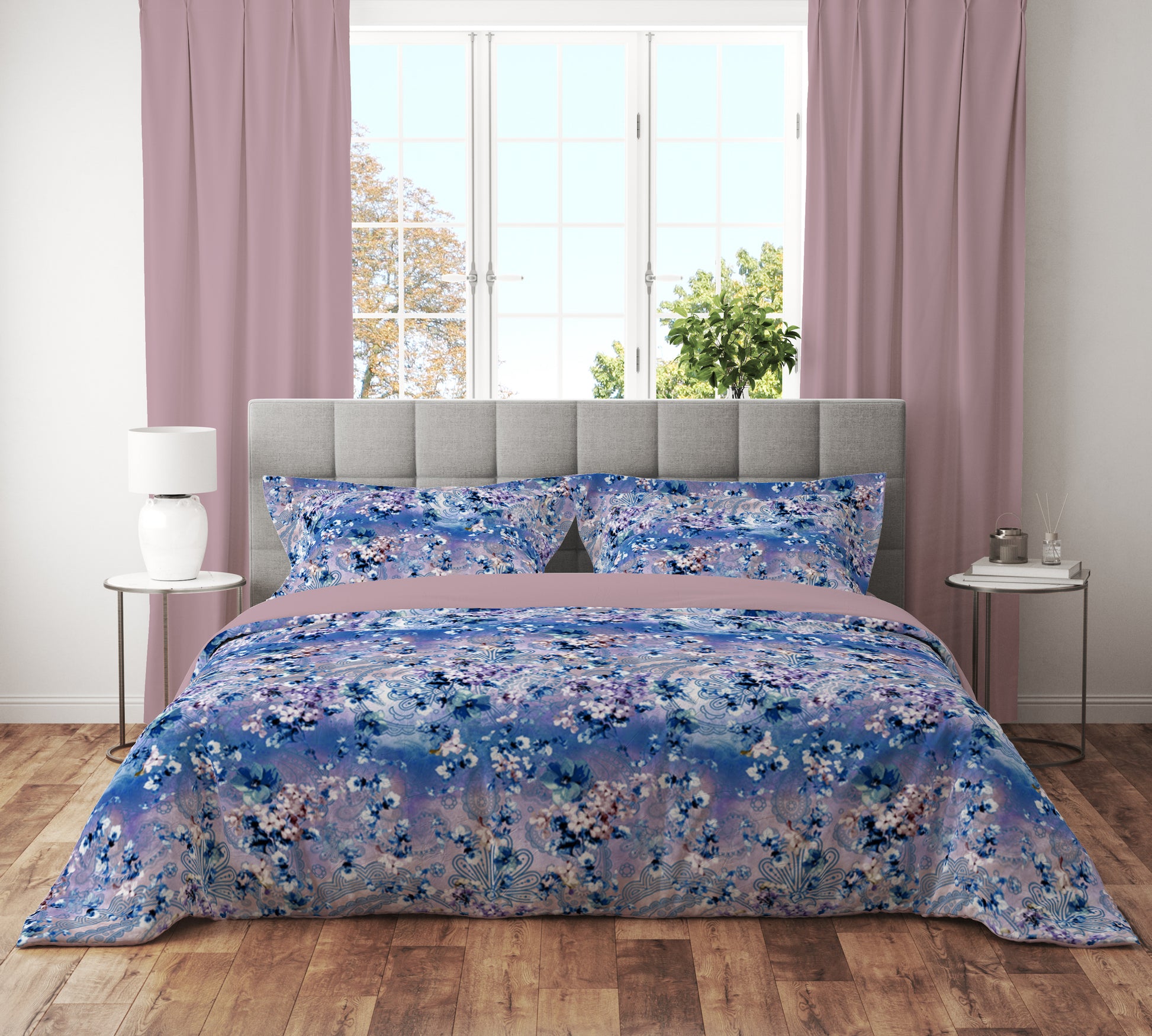 Floral Paisley Quilt Cover Set - Timeless Elegance for Your Dreamy Escape King Size - Adore India   