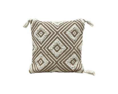 Boho Cotton Tufted Handmade Cushion Covers- 45cm - Adore India   