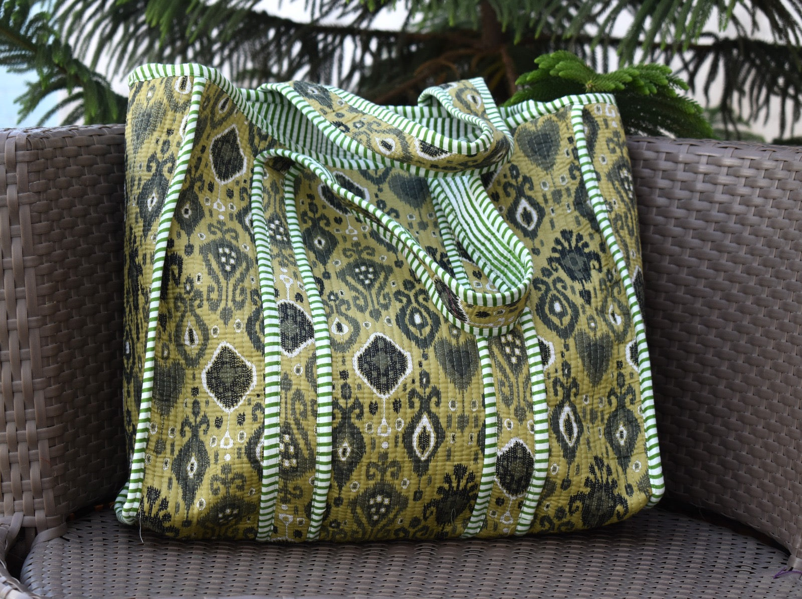 Handmade Quilted Bohemian Tote Bags - Adore India   