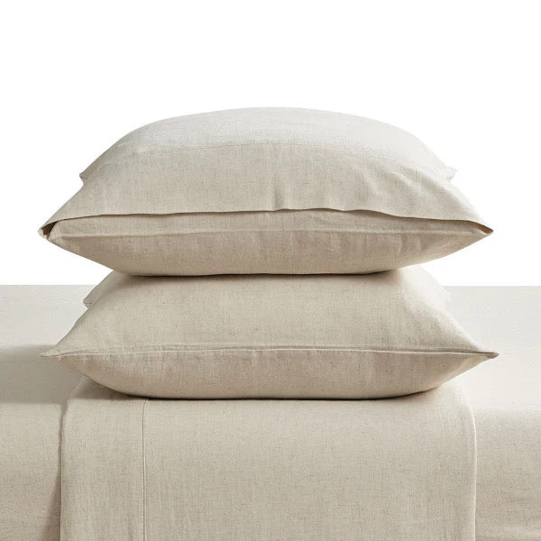 Luxurious Bamboo Linen Beige Quilt Cover Set - Adore India   