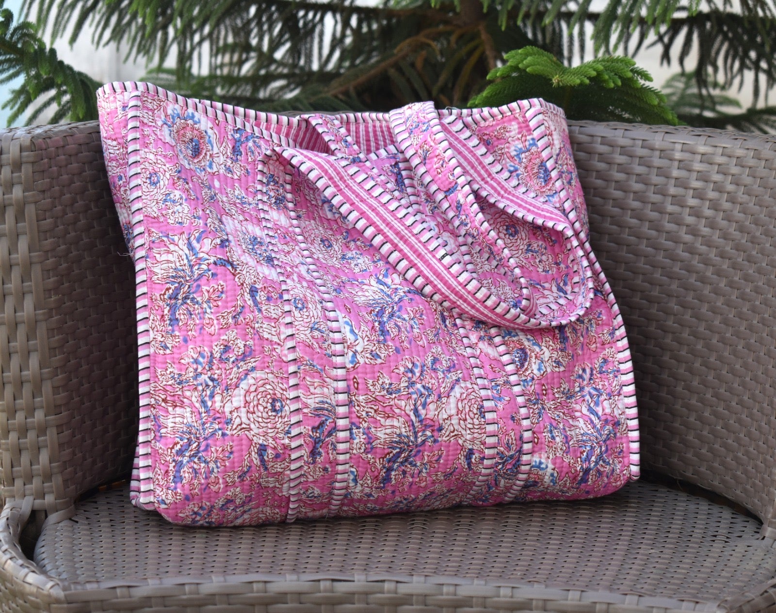 Handmade Quilted Bohemian Tote Bags - Adore India   