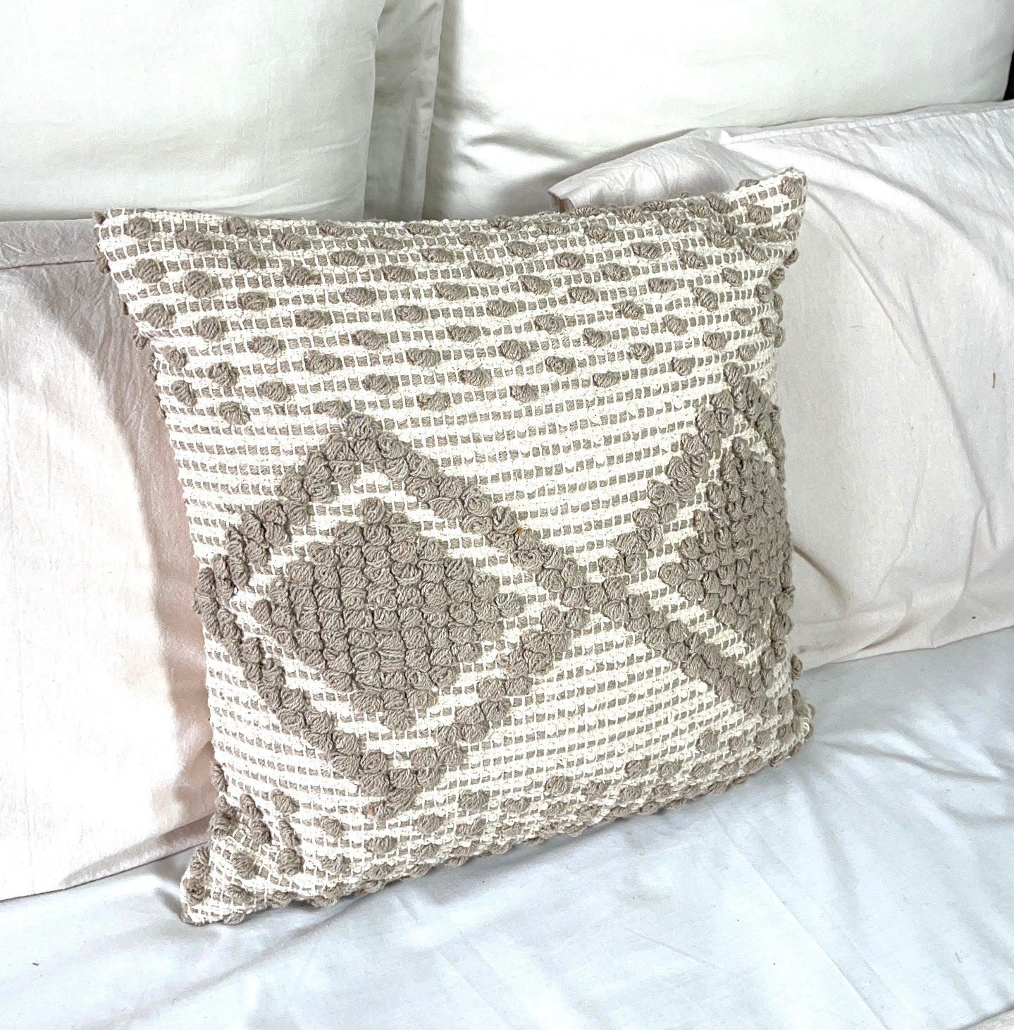 Boho Cotton Tufted Handmade Cushion Covers- 45cm