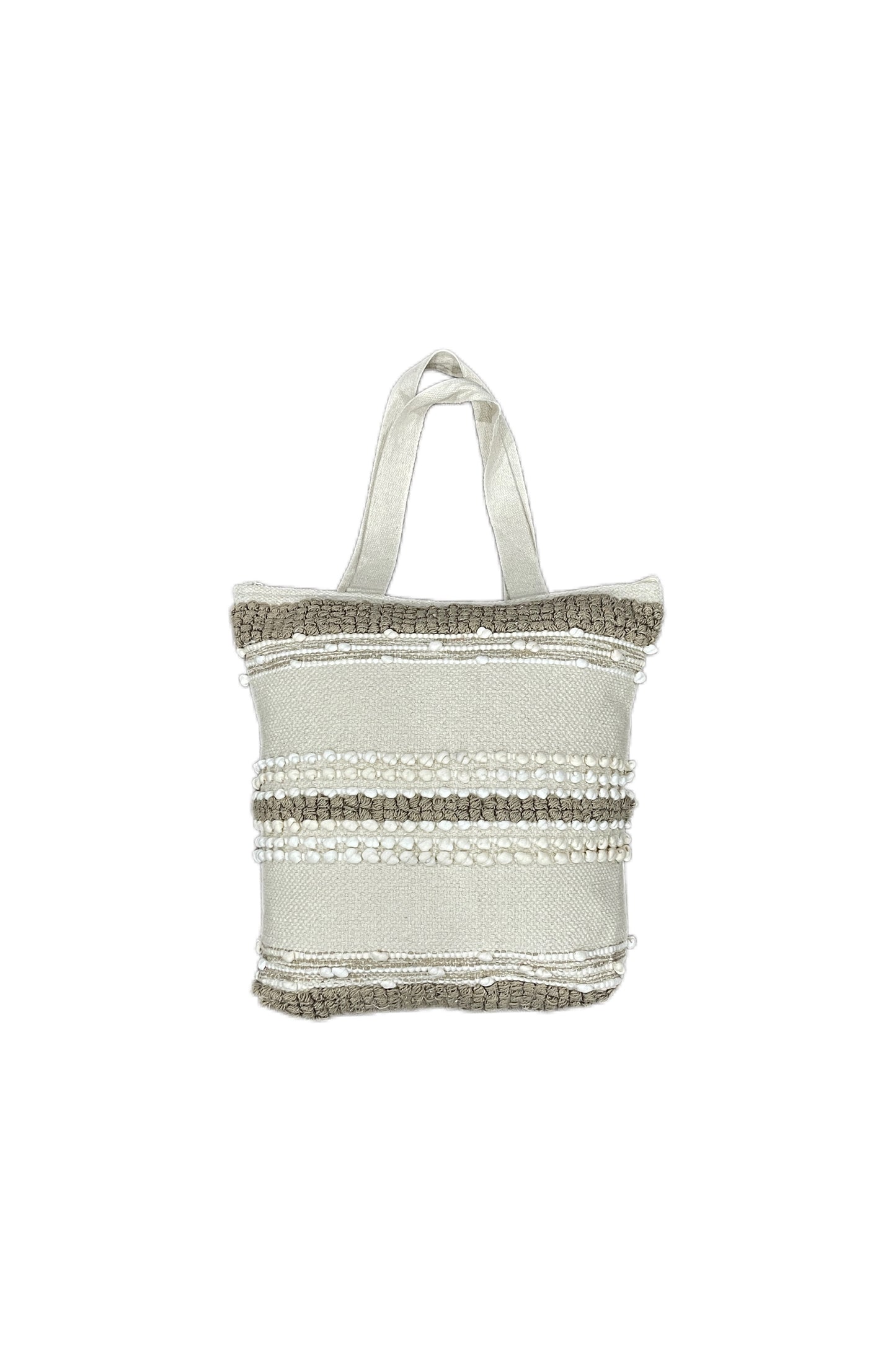 Cotton Boho Handmade Tufted Tote Bag - Adore India   