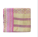 Indian Handmade Vintage Cotton Kantha Quilt Bedspread Throw- Asha