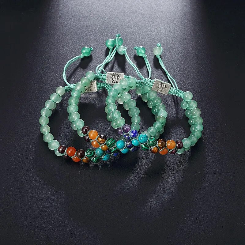 7 Chakra Crystal Beads Yoga Meditation Bracelet