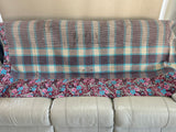 Handmade Indian Vintage Cotton Reversible Kantha Quilt Bedspread Throw- Anju