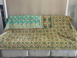 Indian Handmade Cotton Reversible Vintage Kantha Quilt Bedspread Throw  Anamika