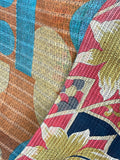 Indian Handmade Cotton Reversible Vintage Kantha Quilt Bedspread Throw- Farah