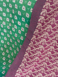 Indian Handmade Cotton Reversible Vintage Kantha Quilt Bedspread Throw- Kamla
