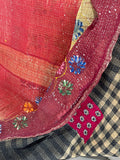 Indian Handmade Reversible Vintage Kantha Quilt Bedspread Mahi