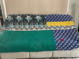 Indian Handmade Reversible Vintage Kantha Quilt Bedspread Mary