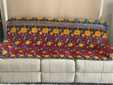 Indian Handmade Reversible Vintage Kantha Quilt Bedspread Sonia