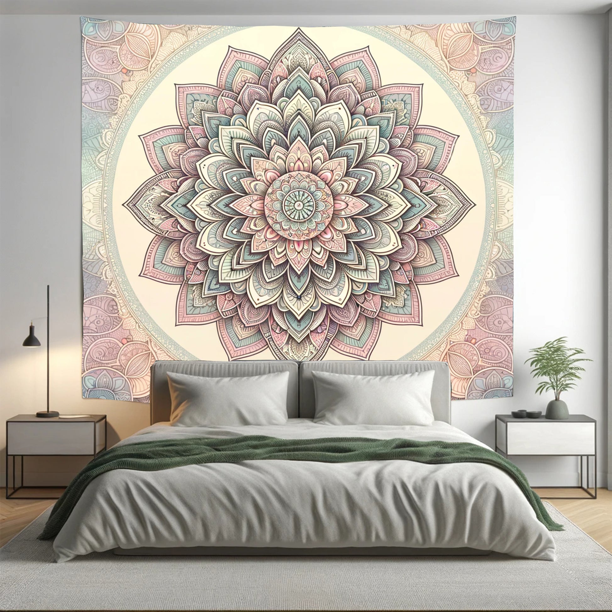 Bohemian Flourish Wild Indian Mandala Tapestry Psychedelic Wall Hanging Boho Decor - Adore India   