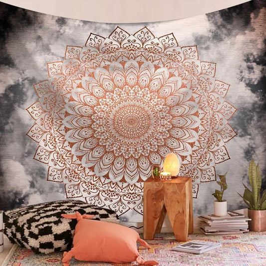 Indian Mandala Tapestry Psychedelic Haven Wall Hanging Boho Decor - Adore India   