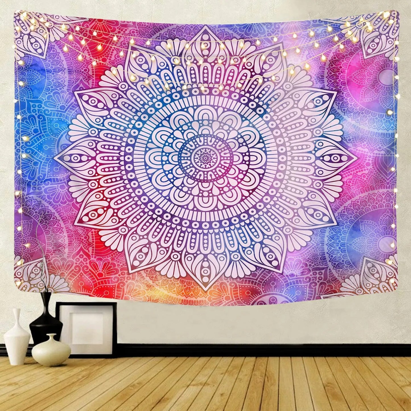 Indian Mandala Tapestry Psychedelic Passion Ombre Wall Hanging Boho Decor - Adore India   