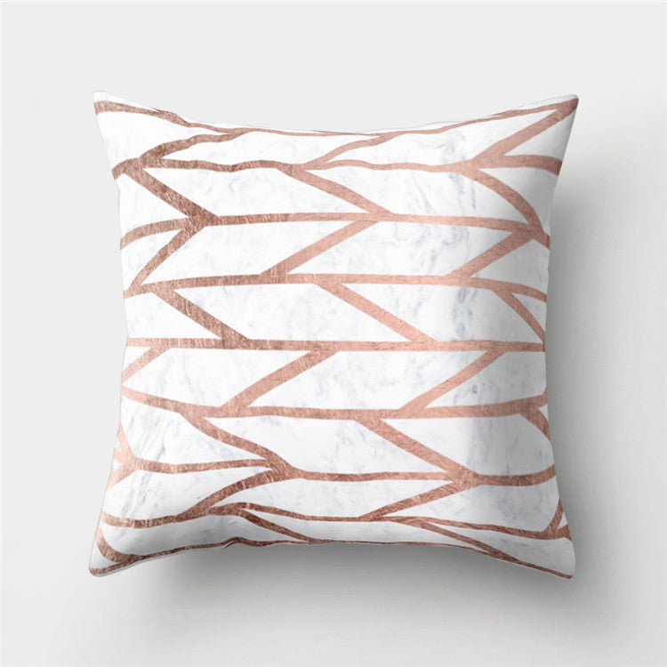 Abstract Leather Velvet Pillowcase Sofa Cushion Cover