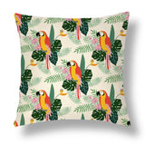 Tropical Colourful Linen Throw Pillow Case Cushion Cover