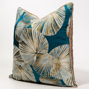 Bohemian Lotus Leaf Minimalist Back Cushion Cover
