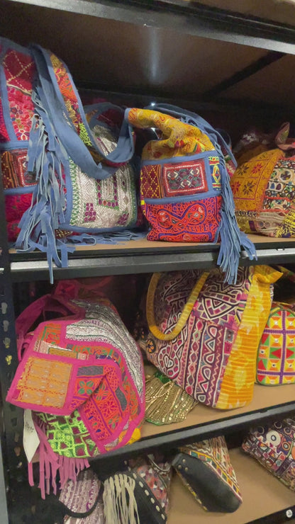 Bohemian Banjara Heavy Hand Embroidered Bags Wholesale Lot- 30 Pcs