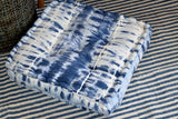 Indigo Tie and Dye Floor Cushion 