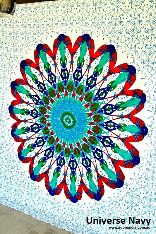 Universe Navy Mandala Throw