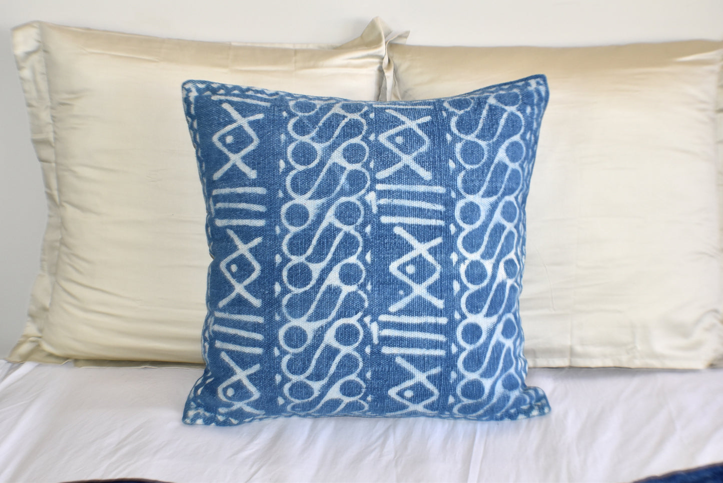 Block Print Heavy Cotton Dari Cushion Cover 65x65cm- IB65-11 - Adore India   