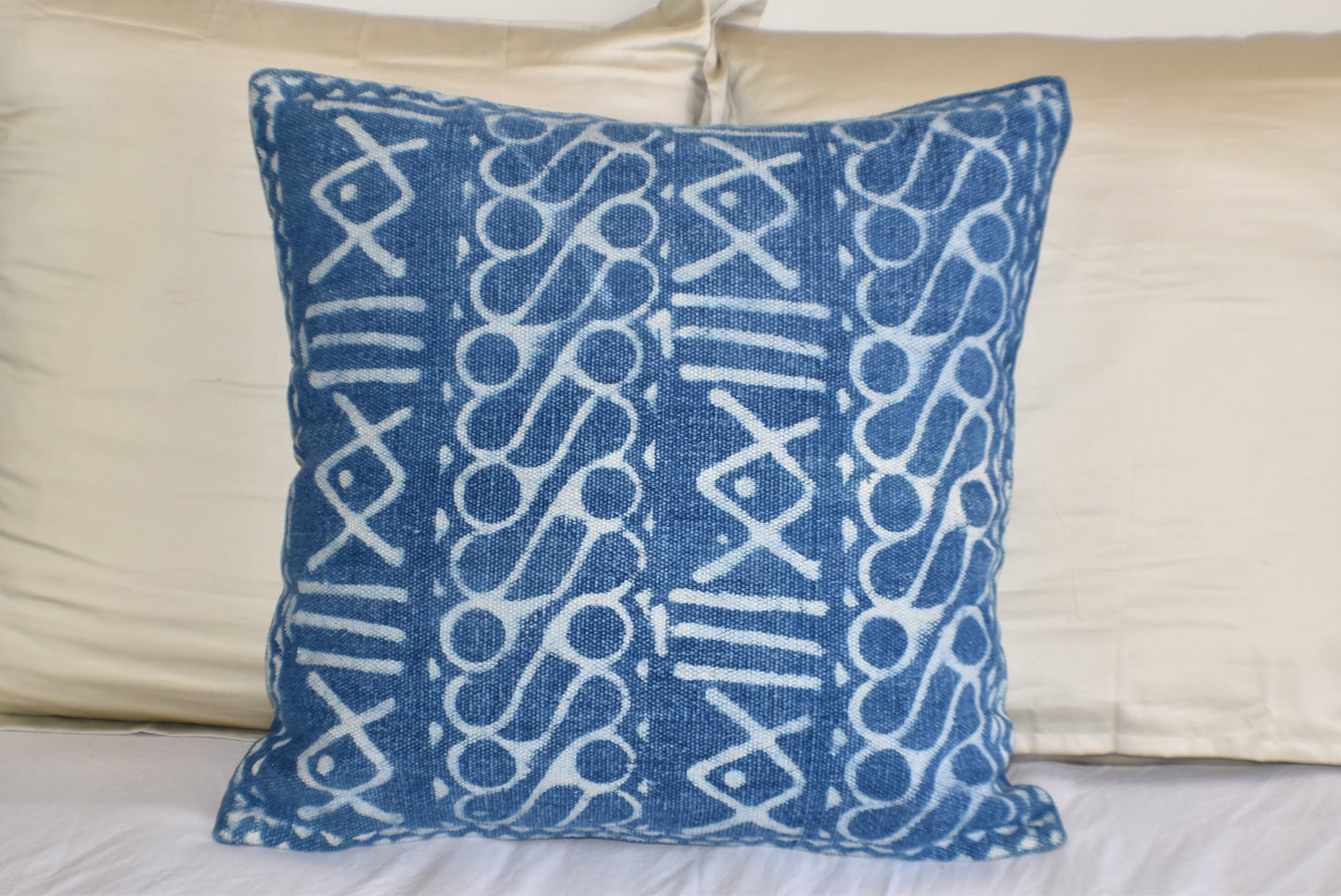 Block Print Heavy Cotton Dari Cushion Cover 65x65cm- IB65-11 - Adore India   