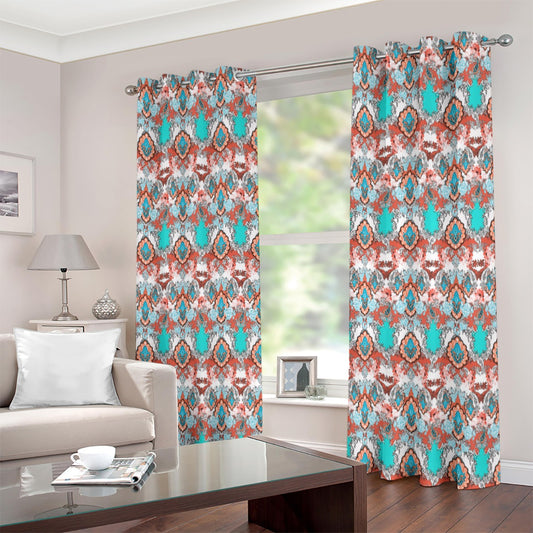 Vibrant Paisley Printed Curtain