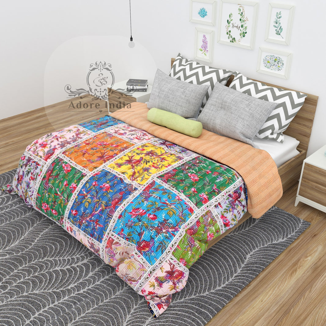 Indian Cotton Blankets Kantha Quilts Australia Vintage Quilts