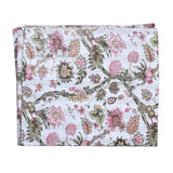 Divinity Floral Printed Cotton Kantha Quilt Bedspread Throw
