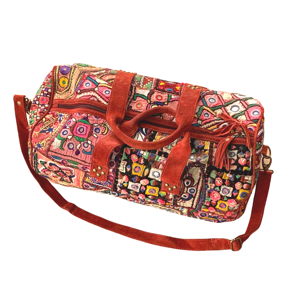 Indian Handmade Bohemian Vintage Tribal Banjara Hippy Shoulder Bag-21