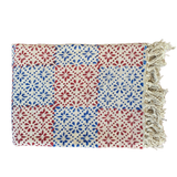 Beautiful Floral Block Print Dari Carpet