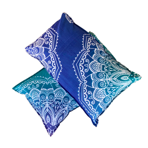 Galaxy Turquoise Cotton Mandala Pillow Set 2Pcs