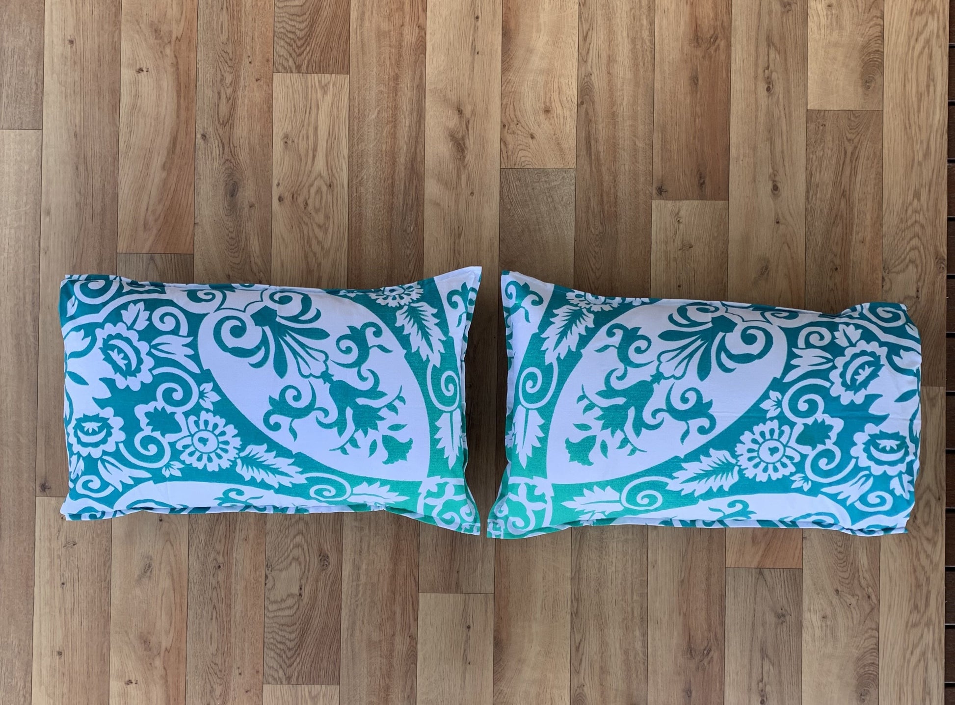 Brahma Turquoise Cotton Mandala Pillow Set 2Pcs