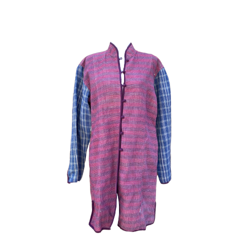 Indian Handmade Cotton Vintage Kantha Quilted Jacket LGE-7