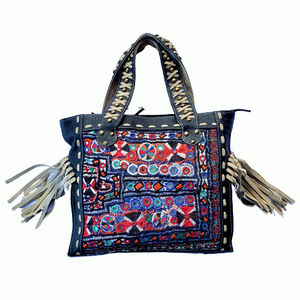 Indian Handmade Bohemian Vintage Tribal Banjara Hippy Shoulder Bag-5