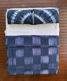 Handmade Indigo Tie dye Boxed Quilted Reversible Kantha Quilt