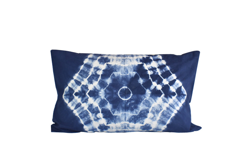 Hand Made Indigo Tie and Dye Galaxy Pillow Cover - Adore India   