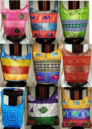 Wholesale Bulk Lot Bohemian Gypsy High Quality Shoulder Bags- Bulk Lot 40 Pcs