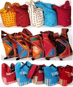 Wholesale Bulk Lot Bohemian Gypsy High Quality Shoulder Bags- 10 Pcs