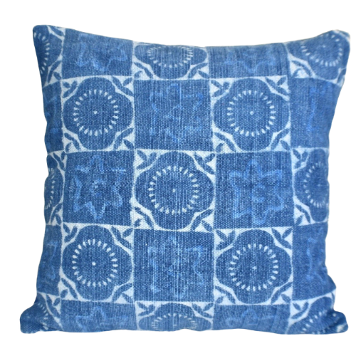 Block Print Heavy Cotton Dari Cushion Cover 65x65cm- IB65-7
