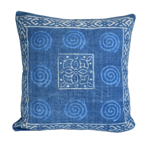 Block Print Heavy Cotton Dari Cushion Cover 65x65cm- IB65-4